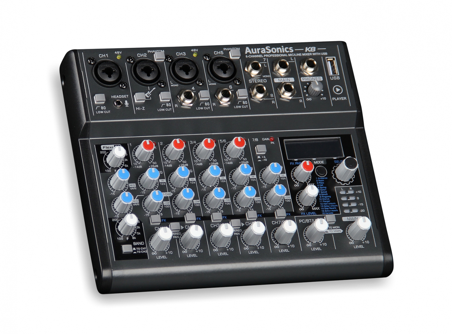 AuraSonics K8 компактный микшерный пульт в Волхове