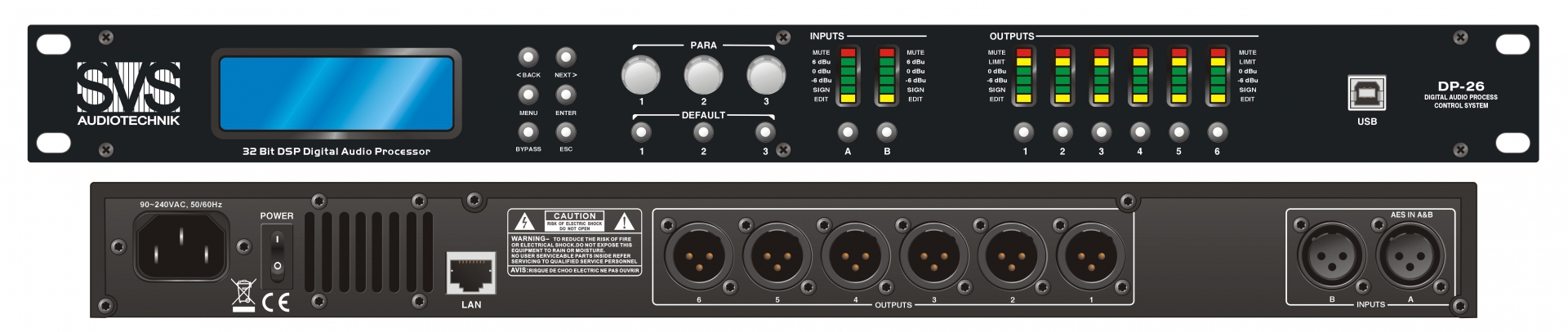 SVS Audiotechnik DP-26 Цифровой процессор: 2 входа 6 выходов в Волхове