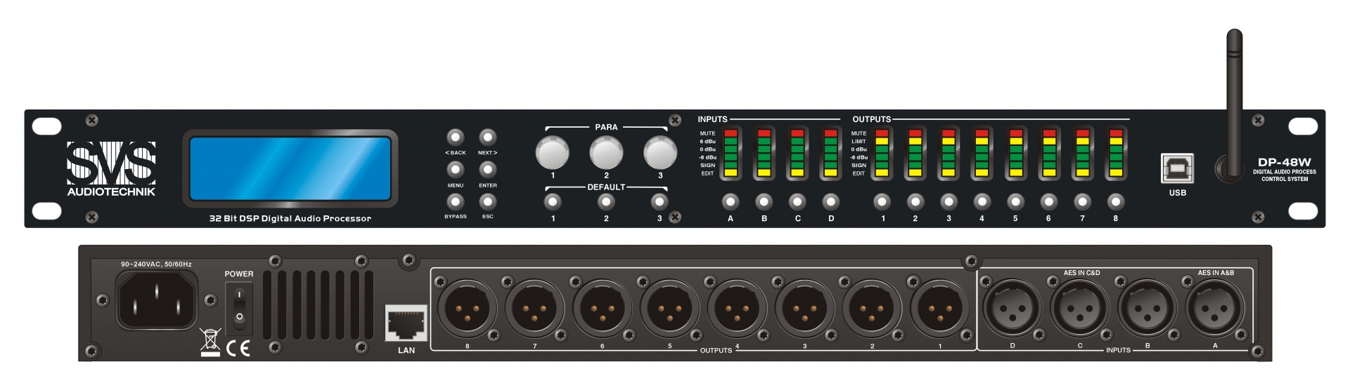 SVS Audiotechnik DP-48W Цифровой процессор: 4 входа 8 выходов в Волхове