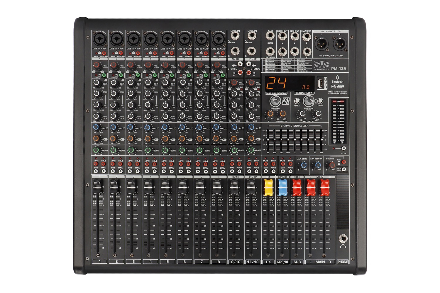 SVS Audiotechnik mixers PM-12A Активный аналоговый микшерный пульт, 12-канальный в Волхове